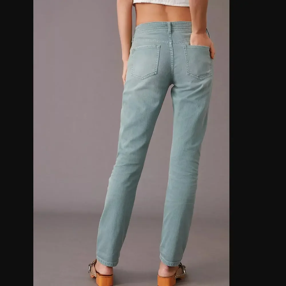 Anthropologie Patches Slim Boyfriend Jeans - New - 27 Waist - Picture 5 of 7